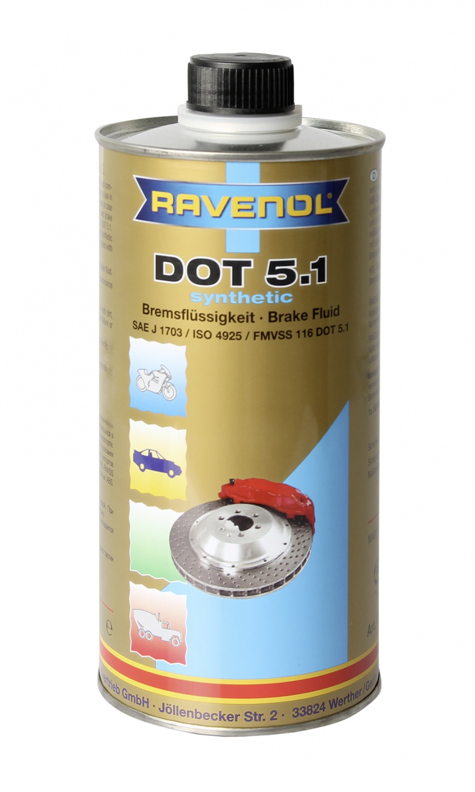 RAVENOL J3A1014-001 DOT 4 LV Brake Fluid (1 Liter